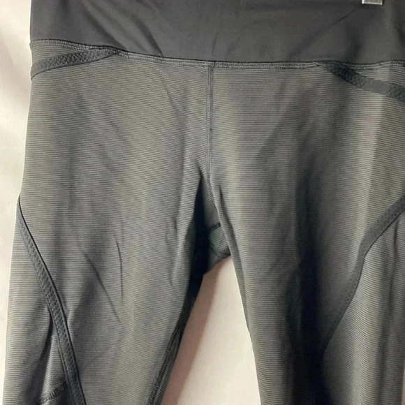 LULULEMON WO SIZE 6 RUN FOR YOUR LIFE CROP SPORT LEGGINGS BLACK WAIST ZIP POCKET - Picture 6 of 11